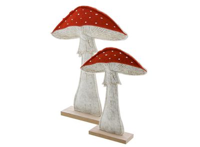 Set vilten paddenstoelen