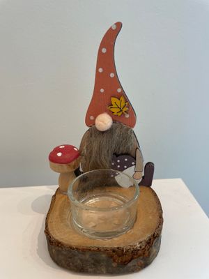 Gnoom theelichthouder herfst