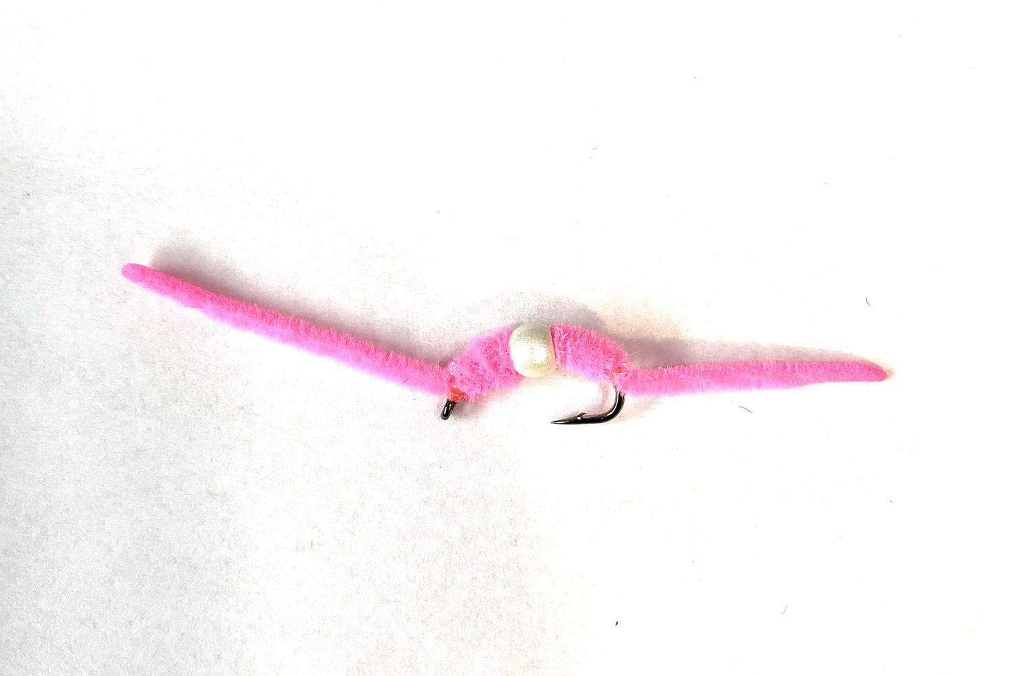 Beaded San Juan Worm, Color: Hot Pink, Size: 10