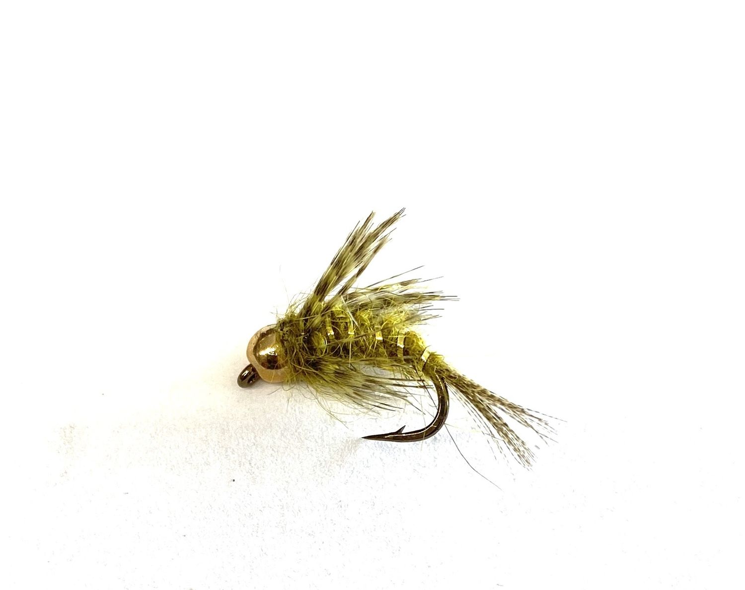 Bead Head Bird&#39;s Nest, Color: Olive, Size: 12