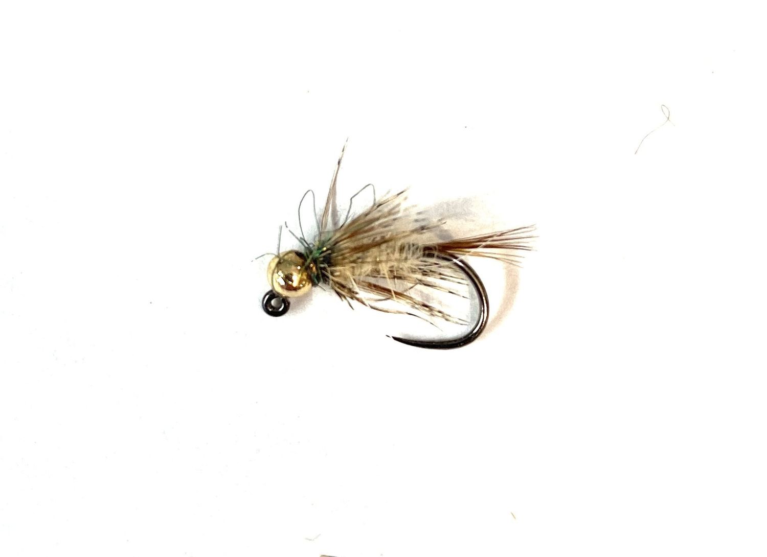 Soft Hackle Hares Ear Jig, Color: Tan, Size: 12