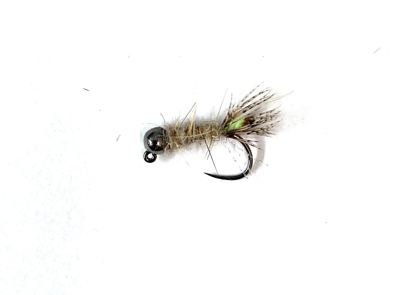 Tactical Peeping Caddis, Color: Green, Size: 12