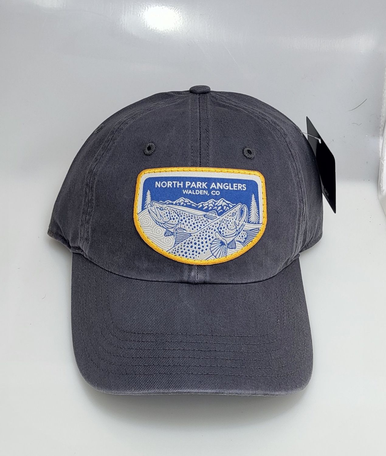 NPA Blue Trout Patch Hats, Color: Dark Gray