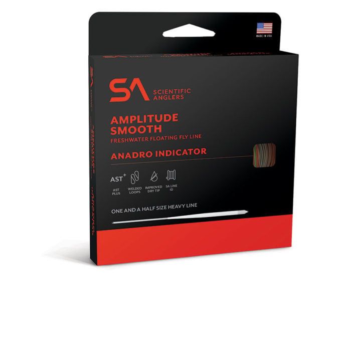 Amplitude Smooth Anadro Indicator, Color: Orange/ Willow/ Optic Green, Size: 6 WT