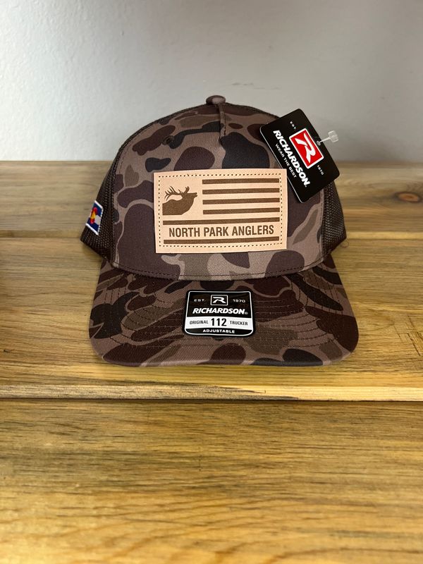 NPA Hat Leather Elk Patch Hats