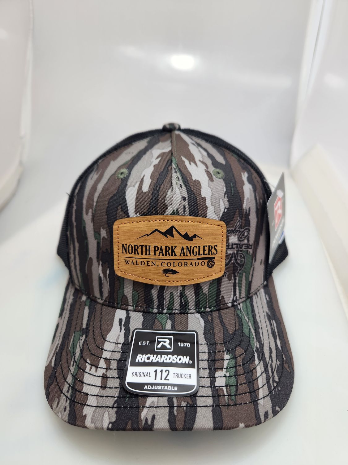 NPA Trucker Hats With Leather Patch, Color: RealTree Camo