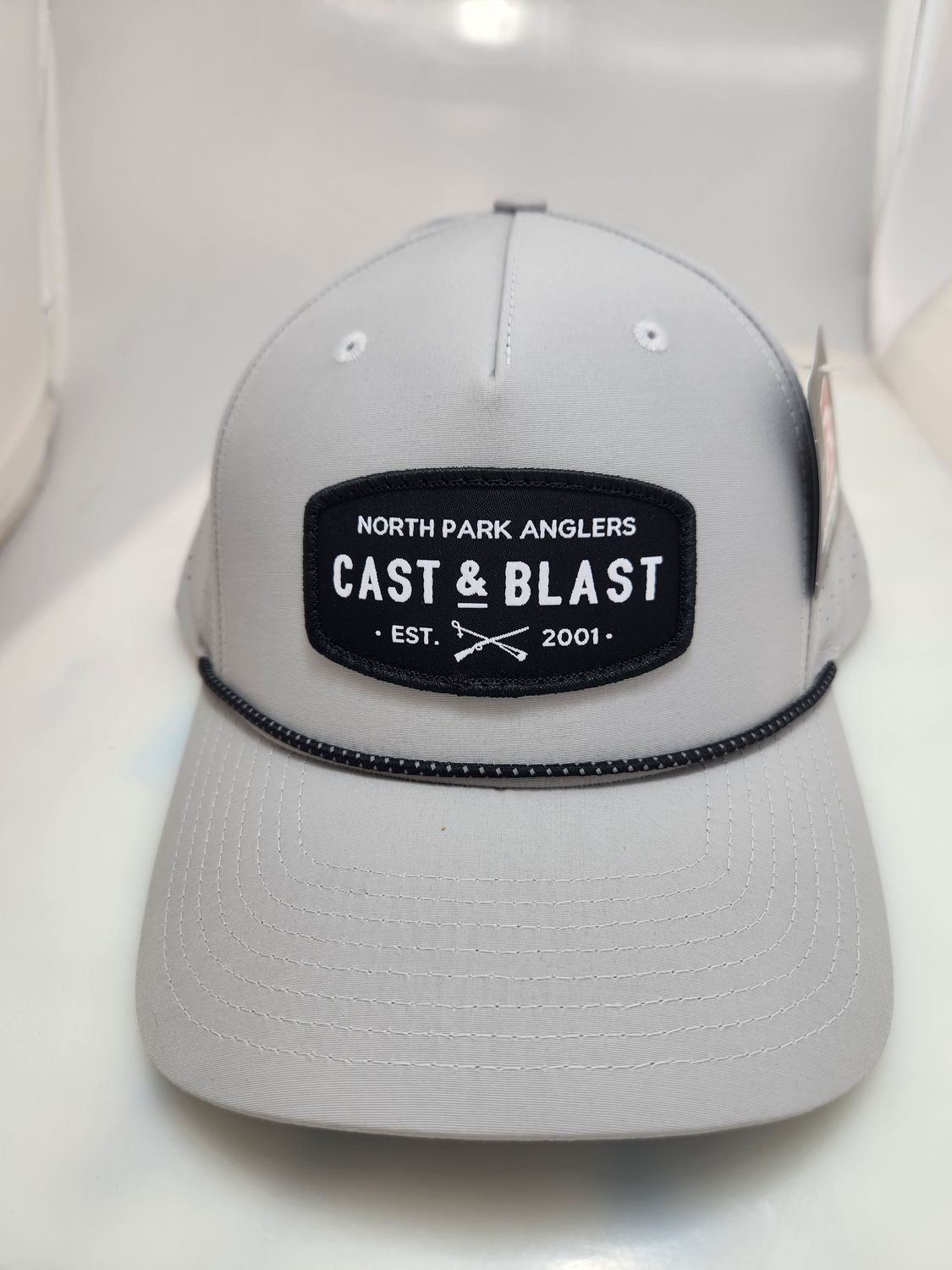 NPA Hats With Cast and Blast logo, Color: Light Grey