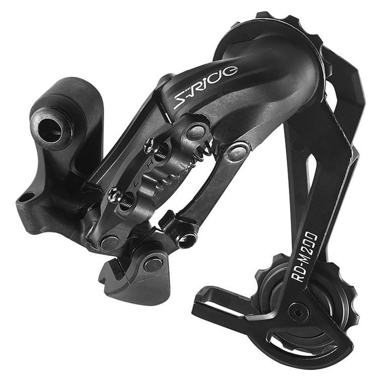 S-Ride M200 8sp Rear Derailleur, Long Cage - Black  NLS