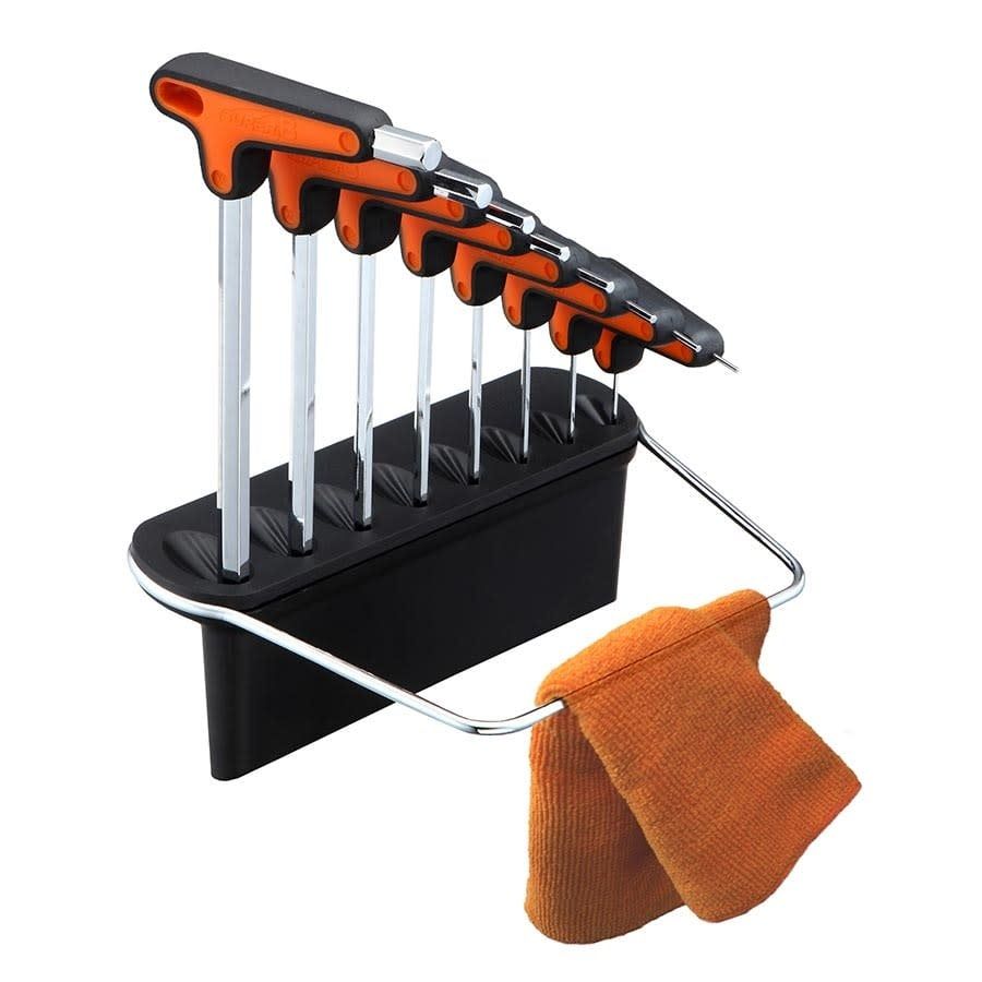 Super-B, TB-76160, P Handle Hex Wrench Set, 2/2.5/3/4/5/6/8/10mm with holder