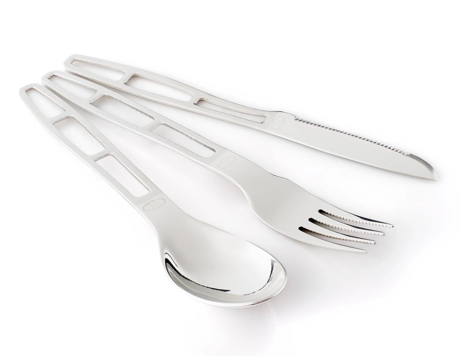 GSI Outdoors 3-Piece Glacier Ring Cutlery: Stainless