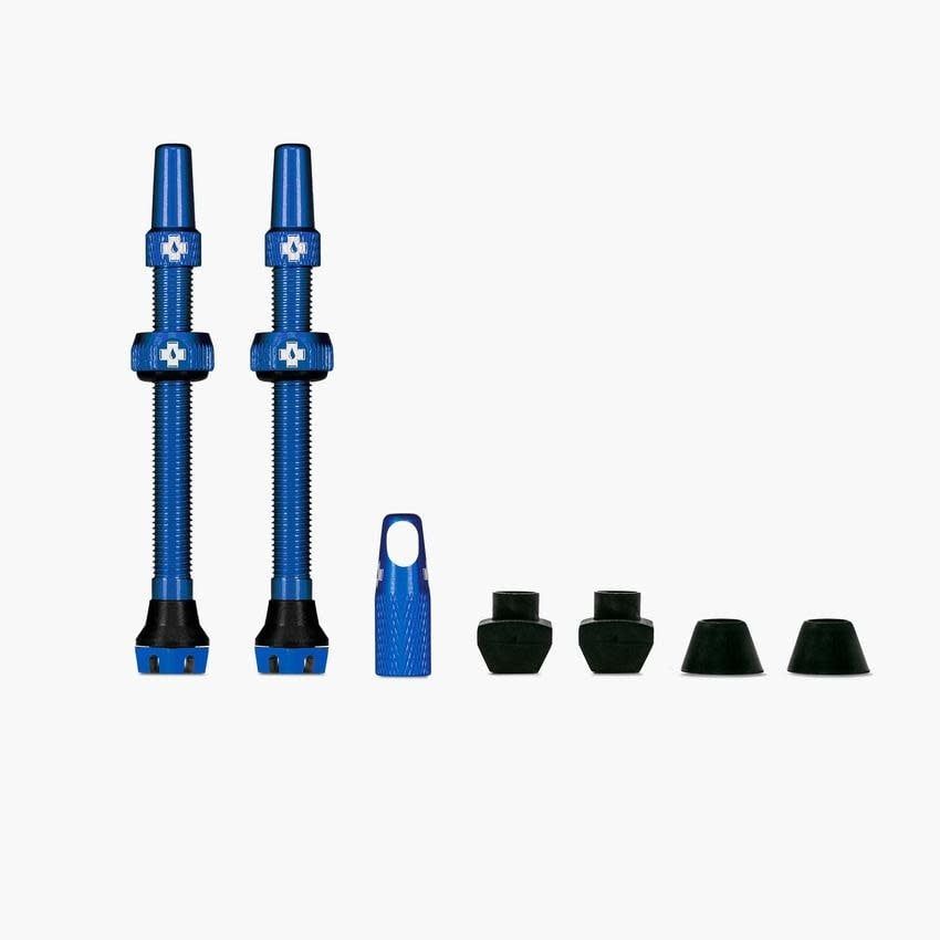 Muc-Off Presta Tubeless Valve Kit V2, Color: Blue, Size: 44mm