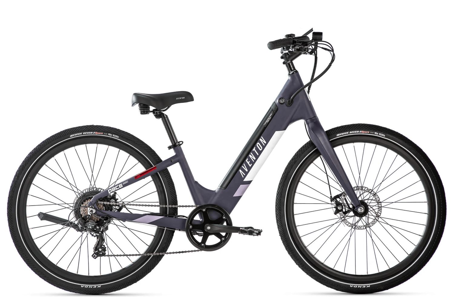Aventon Pace 350 Step-Through Ebike, Color: Plum Purple, Size: S/M