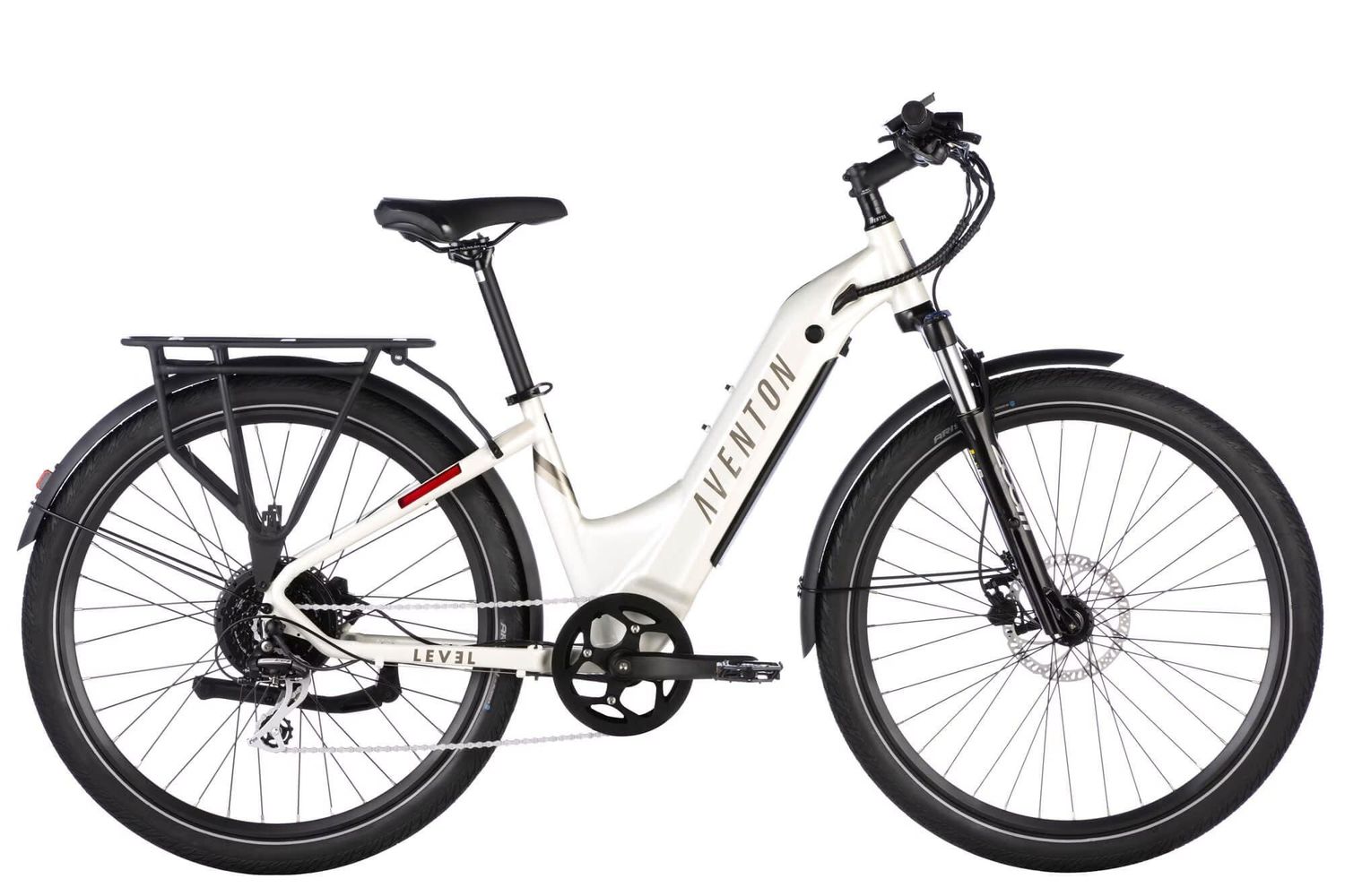 Aventon Level.2 Step Through Commuter, Color: Polar White, Size: S/M