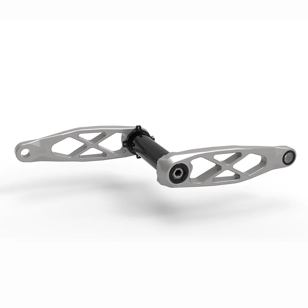 5dev - Trail/Enduro Cranks (29mm &quot;DUB&quot; Boost), Color: Raw Clear Coat, Size: 155mm