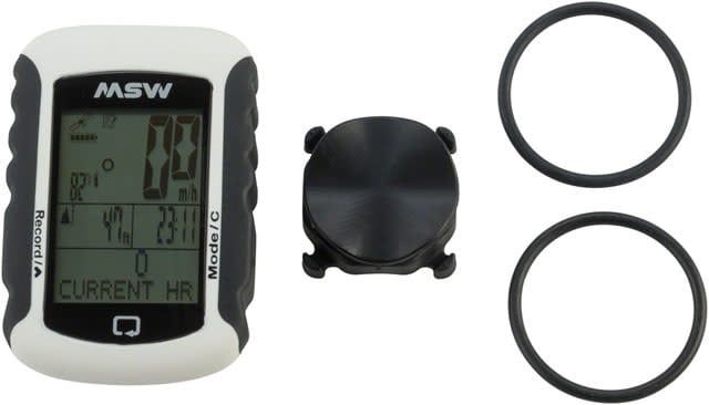 MSW Miniac 333 GPS BLE Bike Computer - GPS, Wireless, White