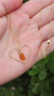 Ryanne Heart Necklace Gold Filled WS