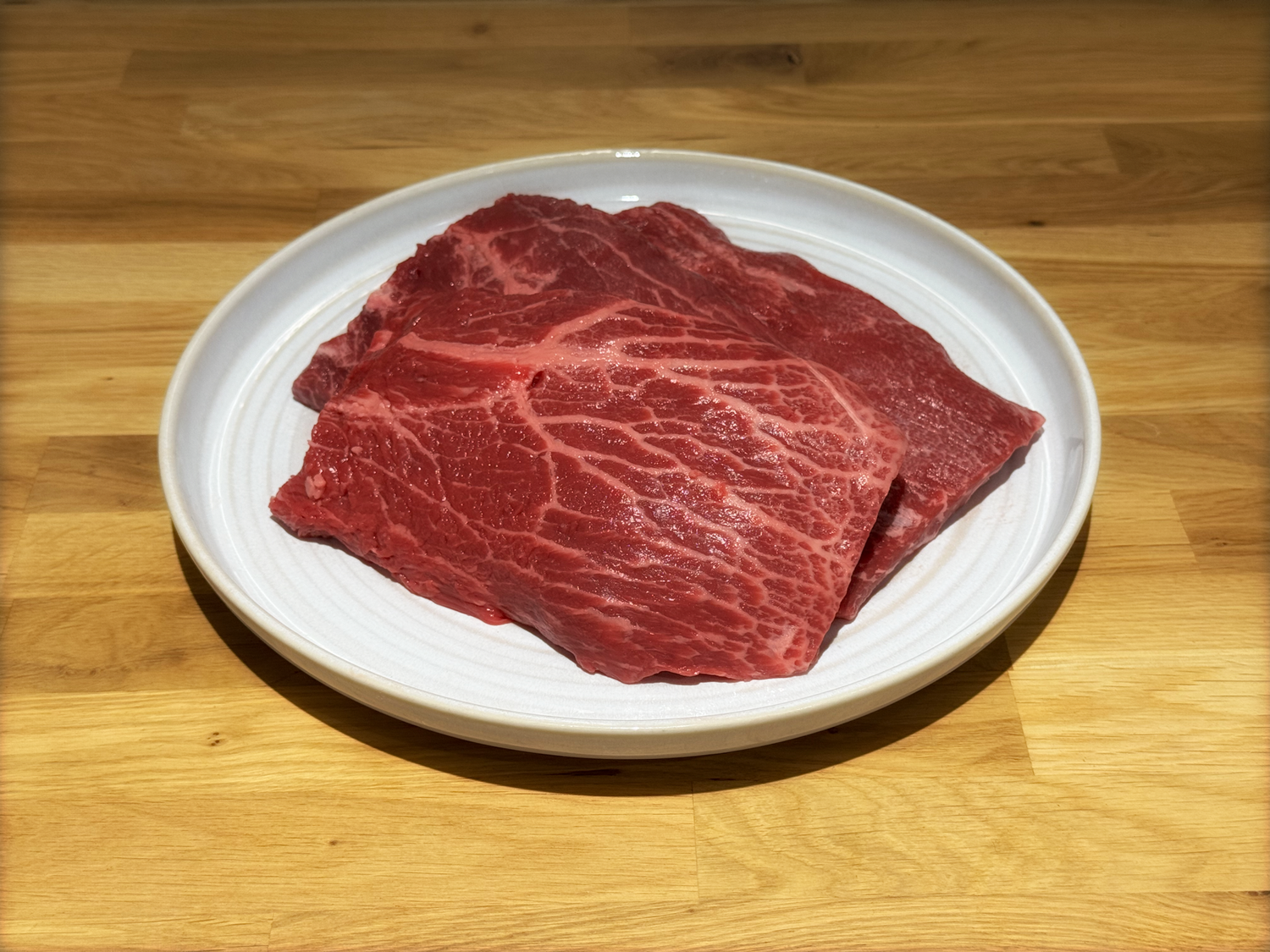 Black Angus flat iron steak