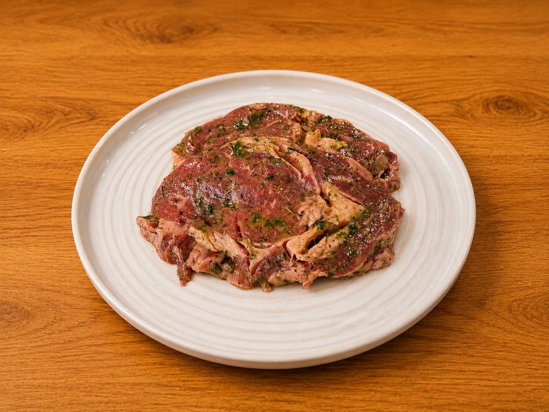 Black Angus rib eye gemarineerd