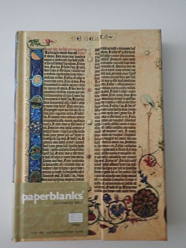Paperblanks Genesis Gutenberg Midi Wrap Journal