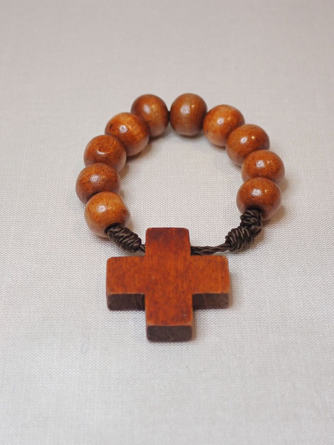 Rosary - Wood One Decade Finger Rosary