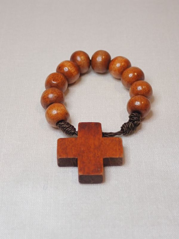 Rosary - Wood One Decade Finger Rosary