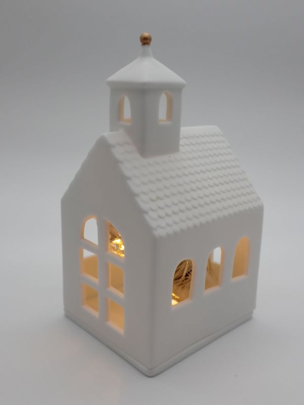 Räder - Lighthouse - White Porcelain Illuminated Chapel