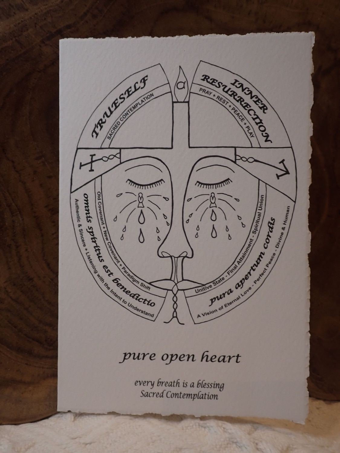 Sacred Contemplation Gift Card - Pure Open Heart