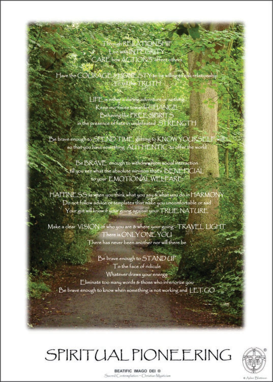 Spiritual Pioneering - Poetry Spiritual Pioneering - Poetry