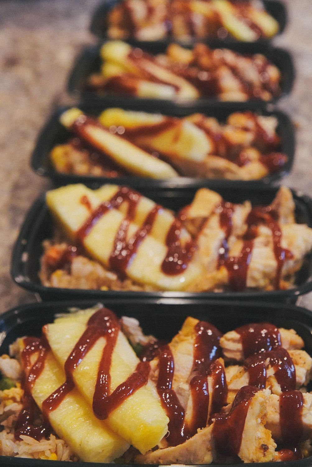 Pineapple BBQ Chicken Fried Rice