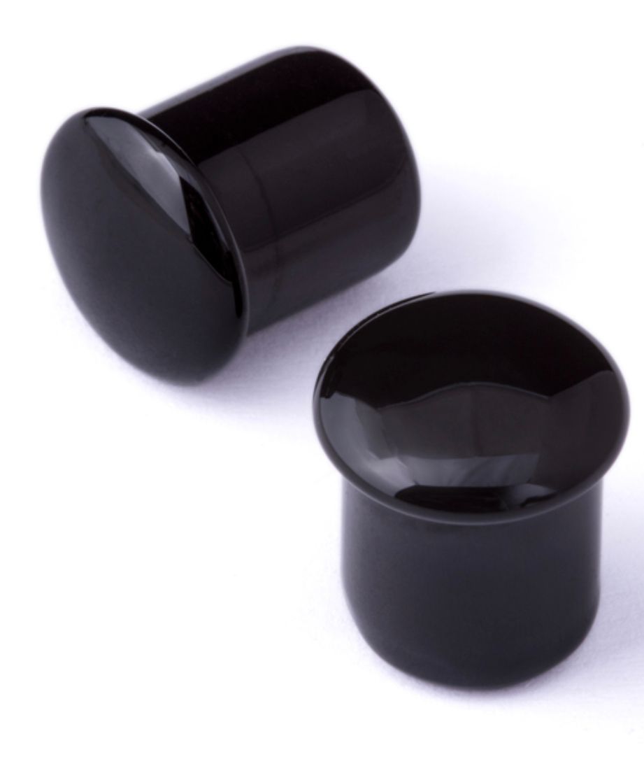 Glass Plugs Black