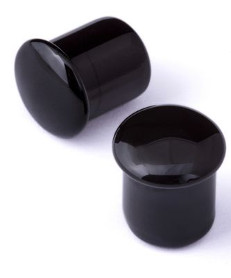 Glass Plugs Black