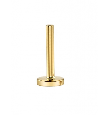 14kt Threaded Flatback 14g