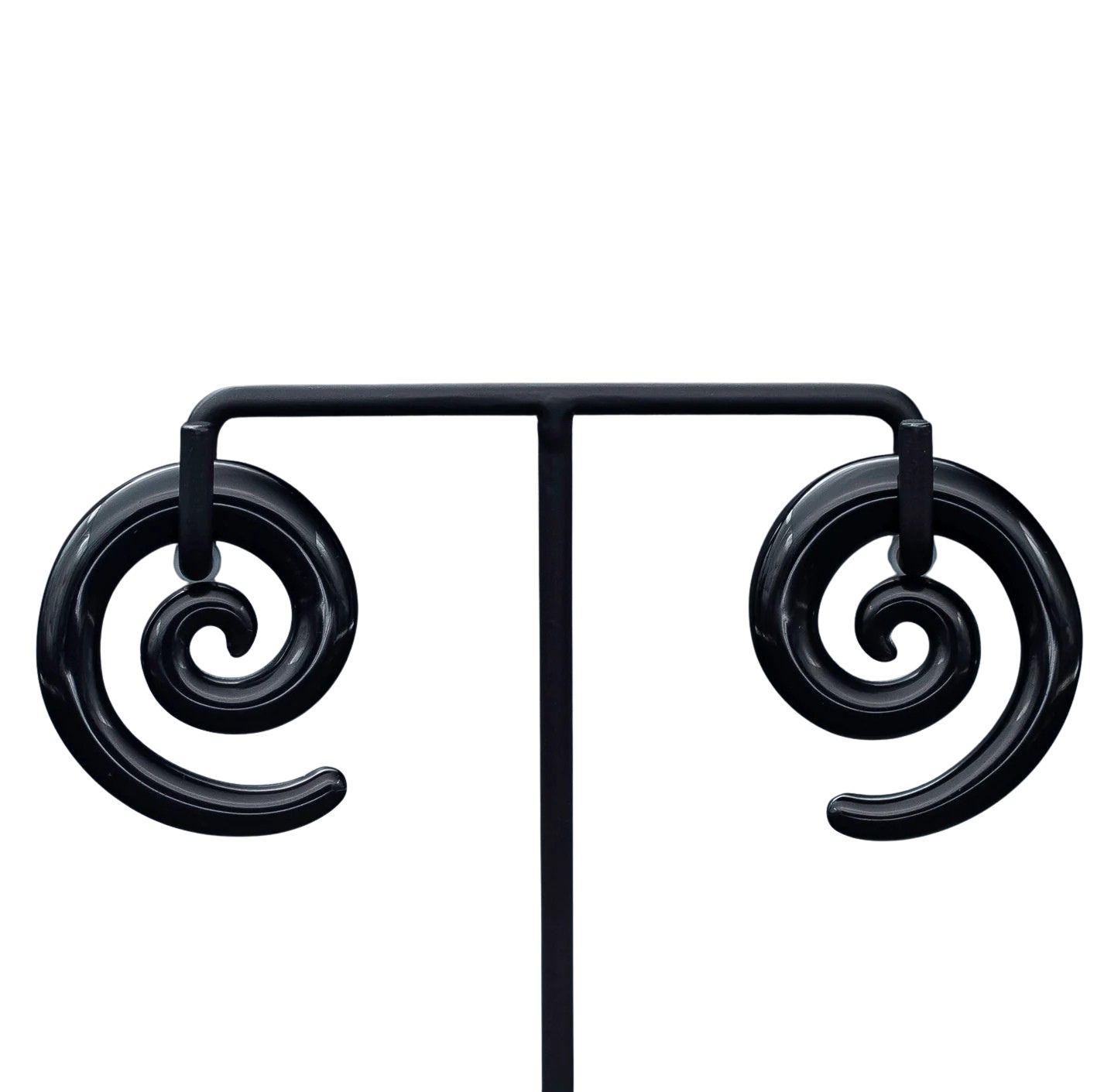 Black Obsidian Spirals 0g