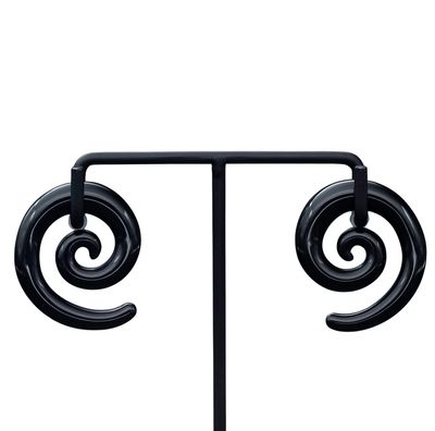 Black Obsidian Spirals 0g