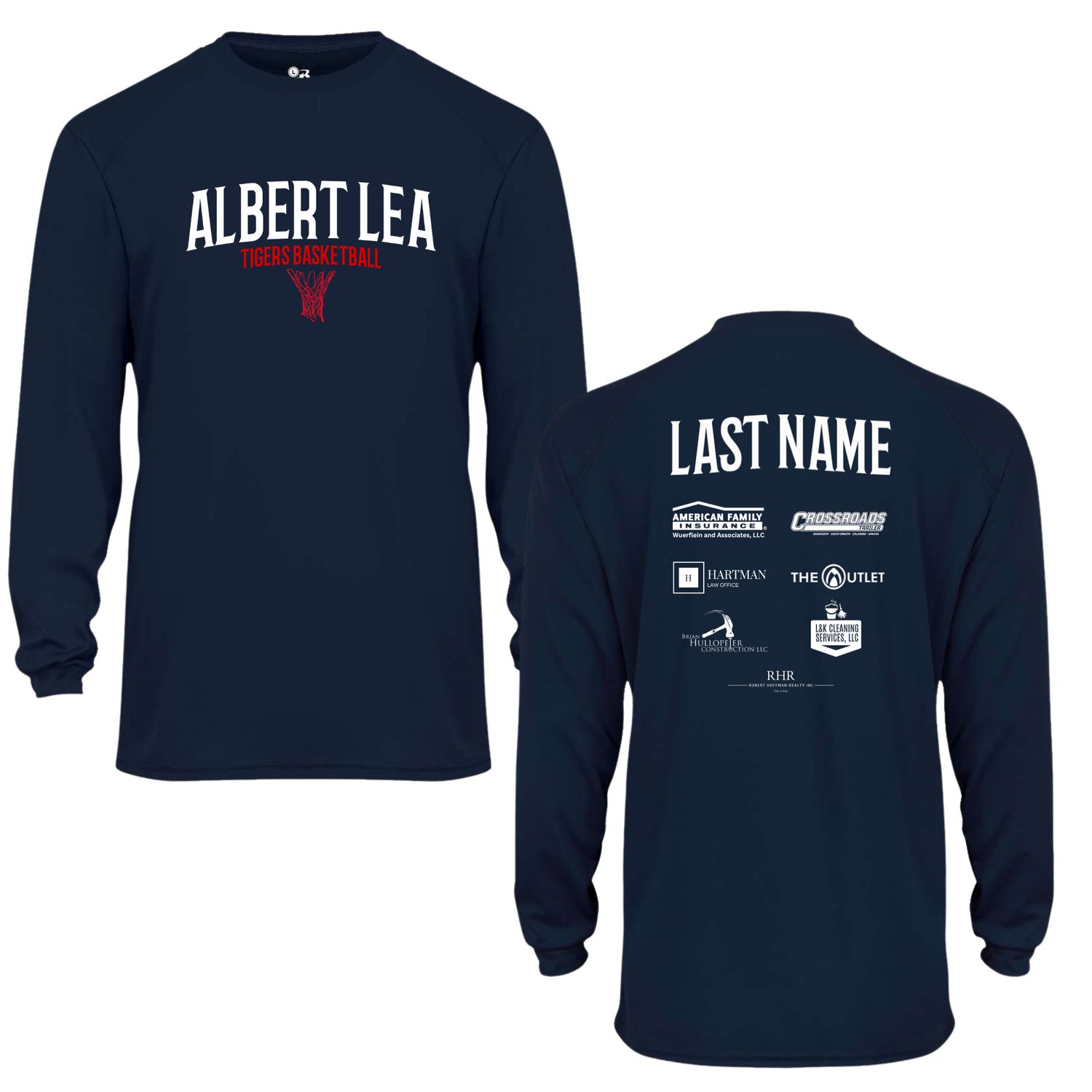 Badger B-Core Long Sleeve T-Shirt - 2104 Warmup Tee