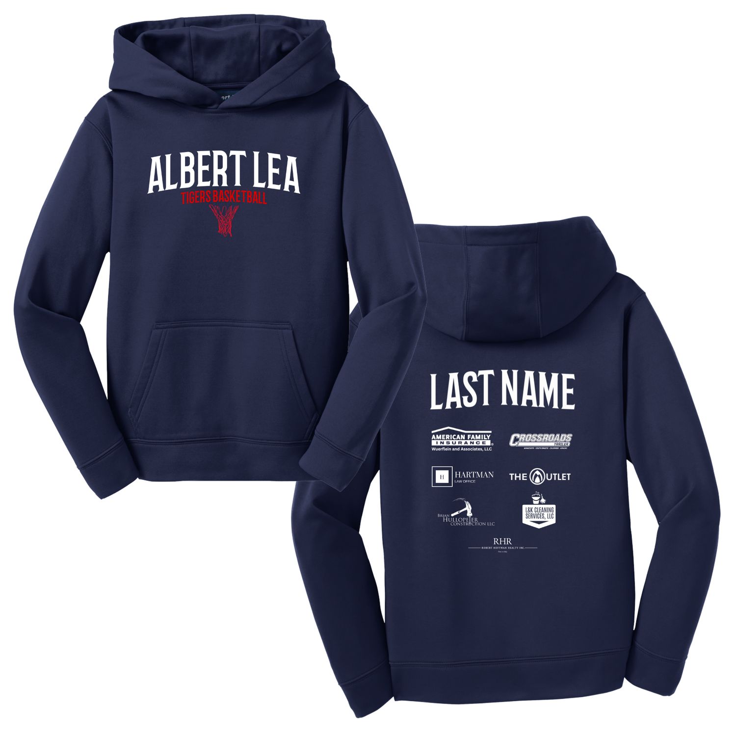 Sport-Tek® Fleece Hooded Pullover  Warmup Hoodie