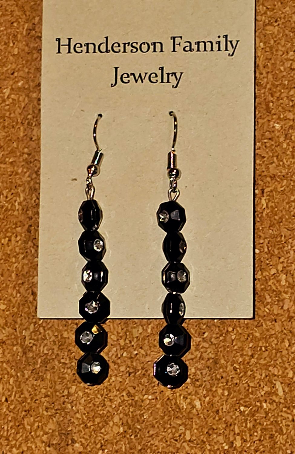 Black &amp; shimmery beads