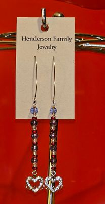 Dangle Hearts 💕 Bling with V-posts