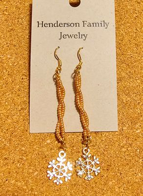 Snowflakes ❄️ Gold &amp; Silver OR Gold with Bling