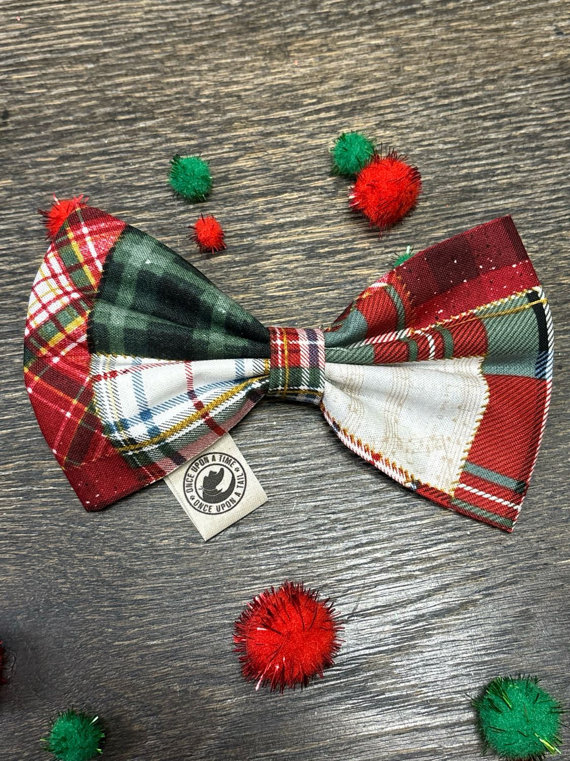 Noggin’ around The Christmas tree bow