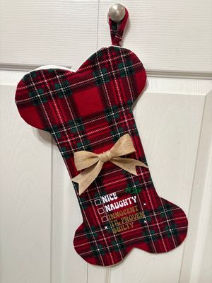 Christmas “Bone” Stocking - Personalizable