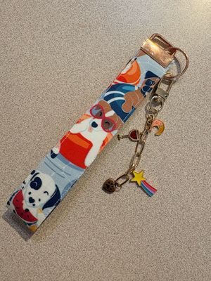 Wristlet Key fob / Key Chain With charms