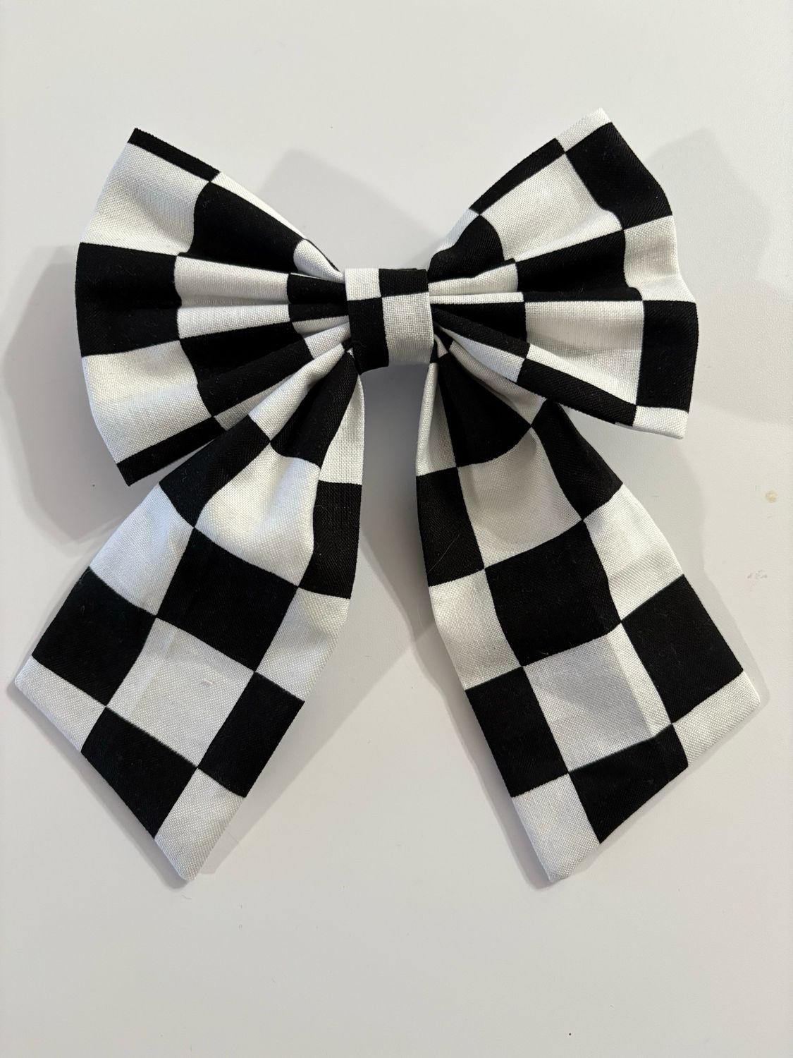 Black And White Checkered bow