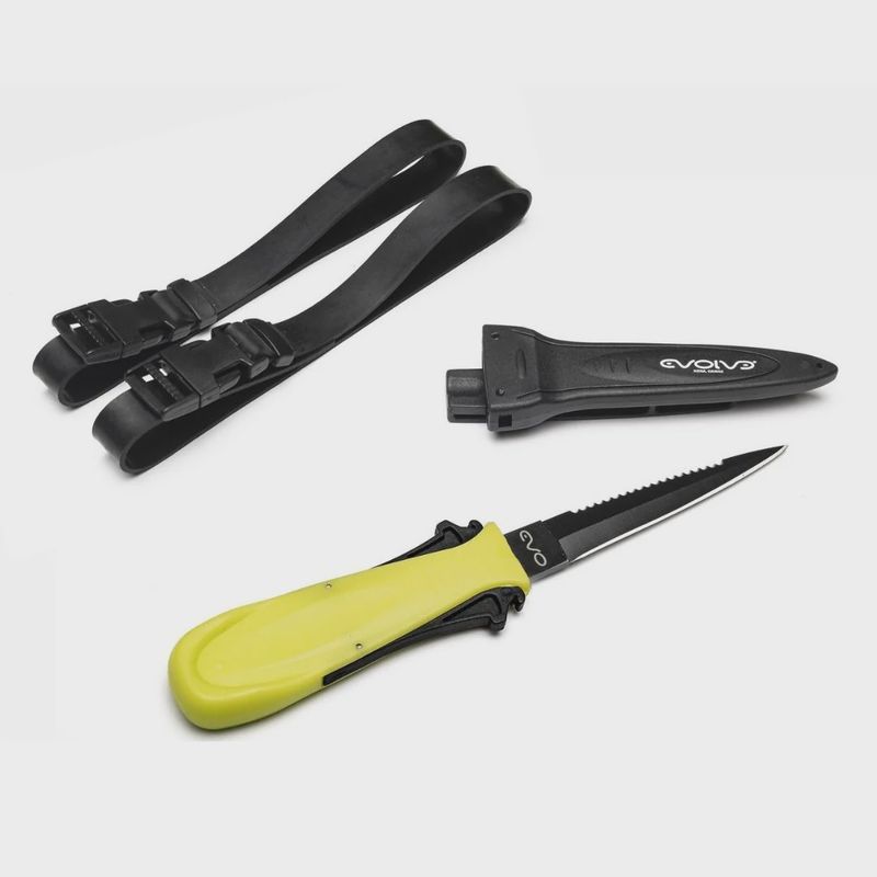 Evolve EVO Stealth Dive Knife YELLOW