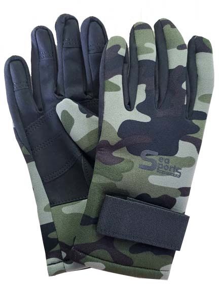Sea Sports GREEN Gloves MED 7136-03