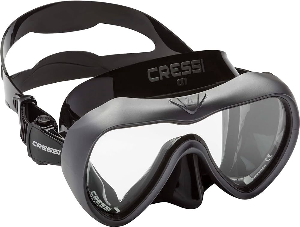 Cressi A1 BLACK Clear Lens Mask