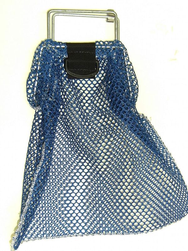 Wire Hoop Mesh Bag Large Blue LB3