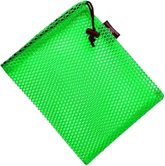 Draw String Mesh Bag XL Green M40-05