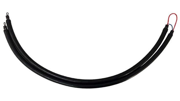 PRE-MADE ROLLER Bands 16mm Black Amber 22.5&quot; for 100cm-105cm Gun