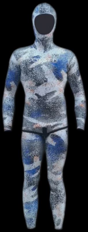 POLOSUB LINED OPEN CELL SNOW CAMO MEN&#39;S WETSUIT 3.5MM